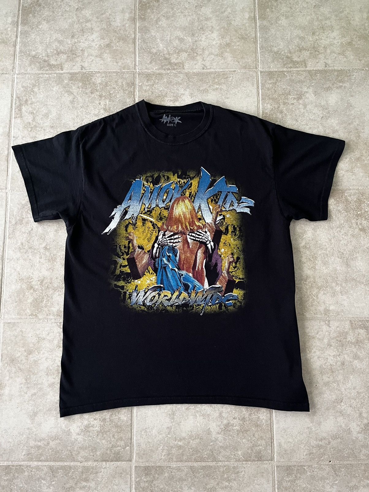 Vintage Amok Worldwide Scary Movie Tee Hoodie, Sweatshirt | PodTeesHub.com