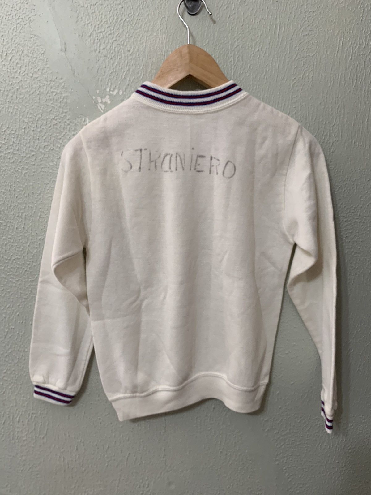 Vintage Crewneck Red Blue Stripe Staniero Vintage Sweatshirt T-Shirts, Hoodie | PodTeesHub.com
