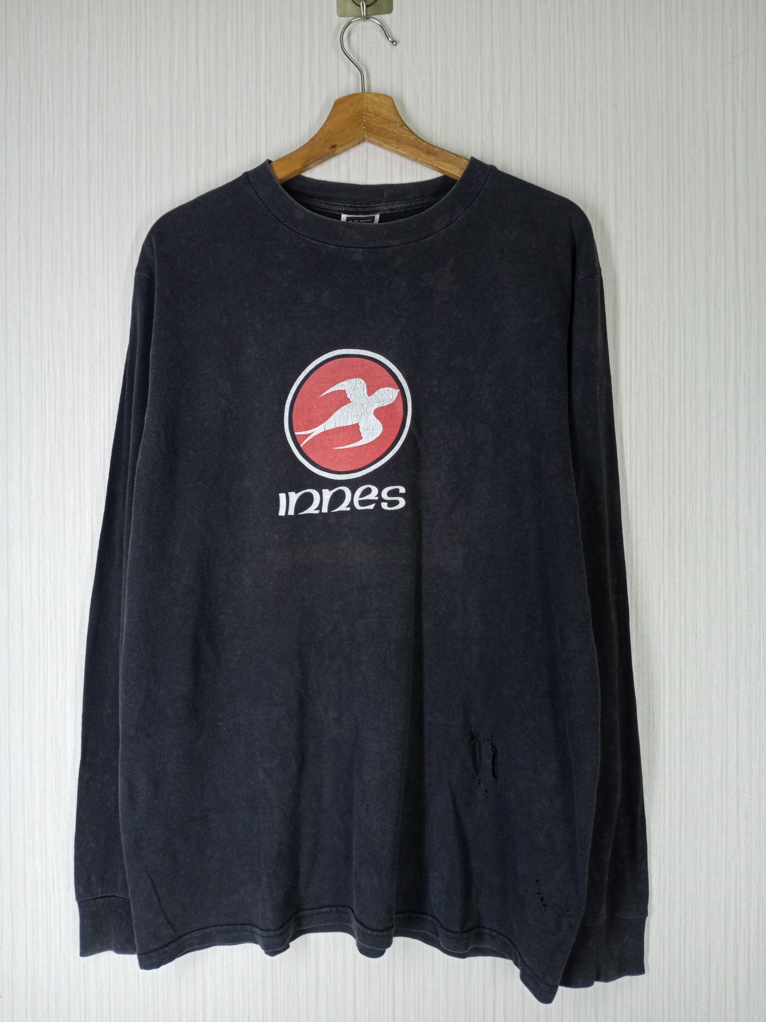 Hook Ups Rare Vintage 90 S Innes Skateboard Big Logo Distressed Tee Hoodie, Sweatshirt | PodTeesHub.com