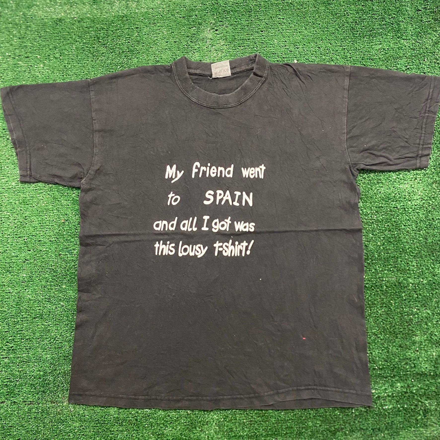 Vintage 90s Essential Spain Tourist Souvenir Funny T Shirt Hoodie, Sweatshirt | PodTeesHub.com