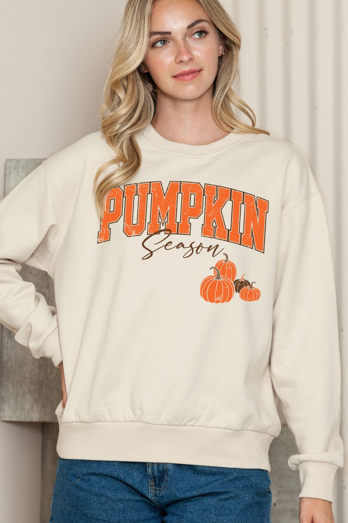 Women Pumpkin Graphic Print Pullover Sweater Top T-Shirts, Hoodie, Sweatshirt | PodTeesHub.com