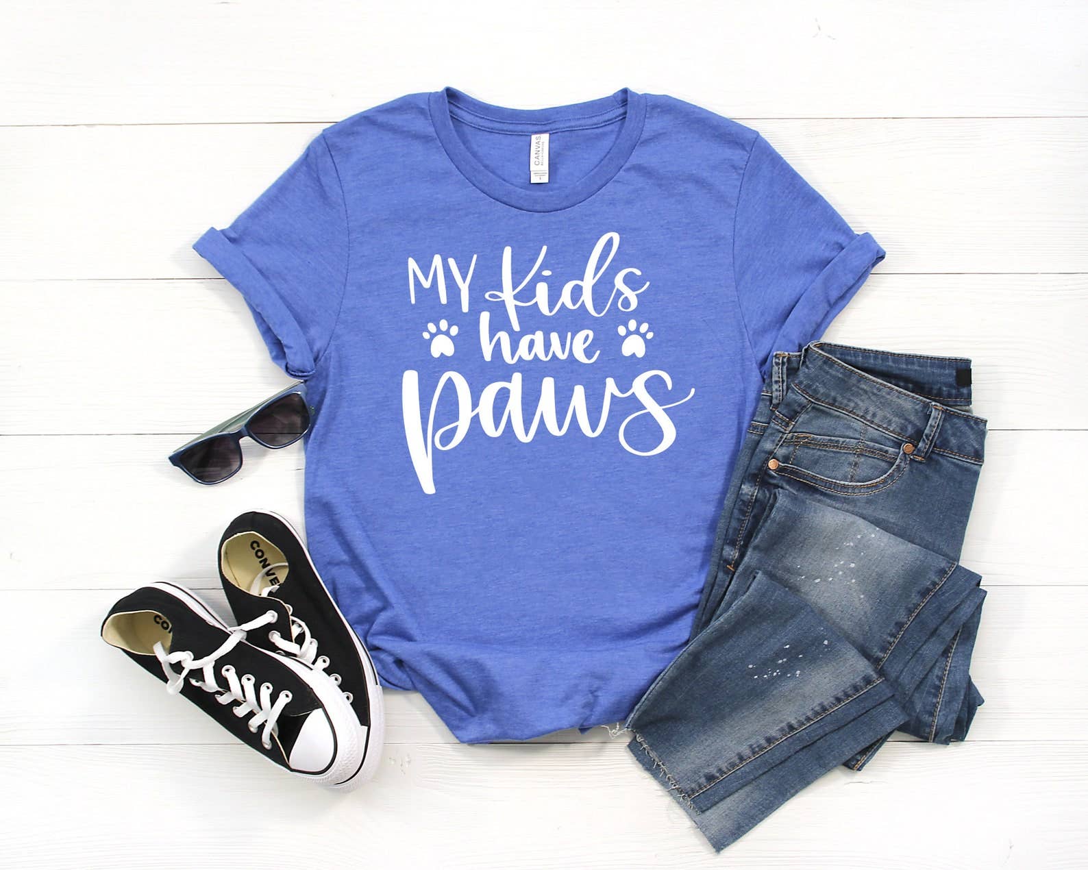 My Kids Have Paws T-Shirt Hoodie, Sweatshirt | PodTeesHub.com