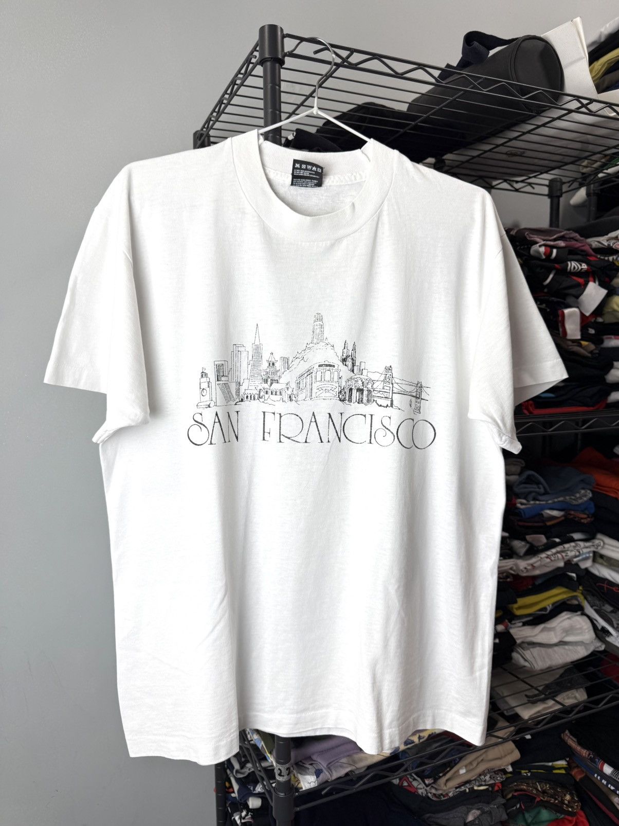 1990 S Vintage Art San Francisco Usa T Shirt Screen Stars Hoodie, Sweatshirt | PodTeesHub.com