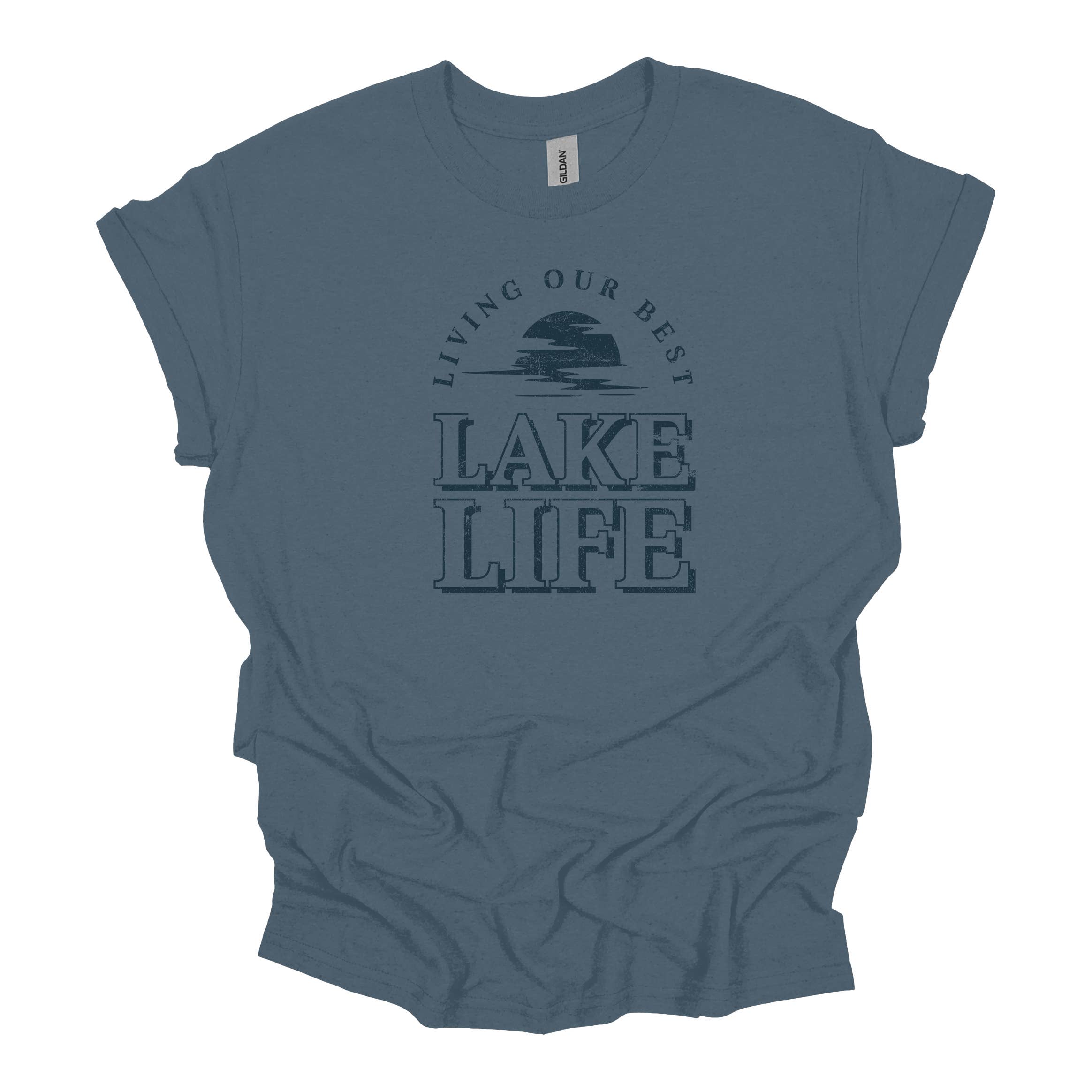 Living Our Best Lake Life Tee Hoodie, Sweatshirt | PodTeesHub.com