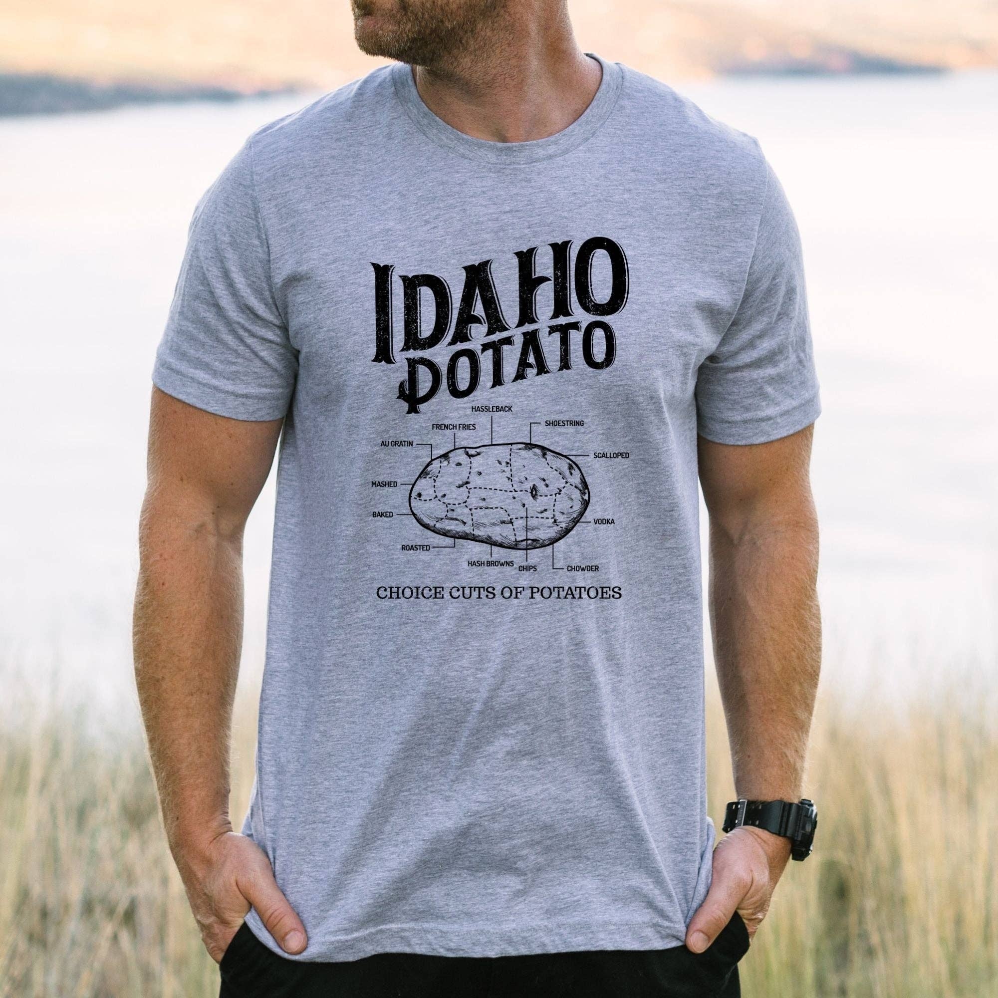 Idaho Potato Tshirt For Men and Women *Unisex Fit*130 Hoodie, Sweatshirt | PodTeesHub.com