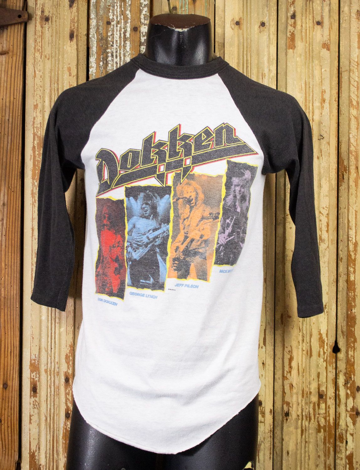 Vintage Dokken Raglan Concert T Shirt 1986 Hoodie, Sweatshirt | PodTeesHub.com