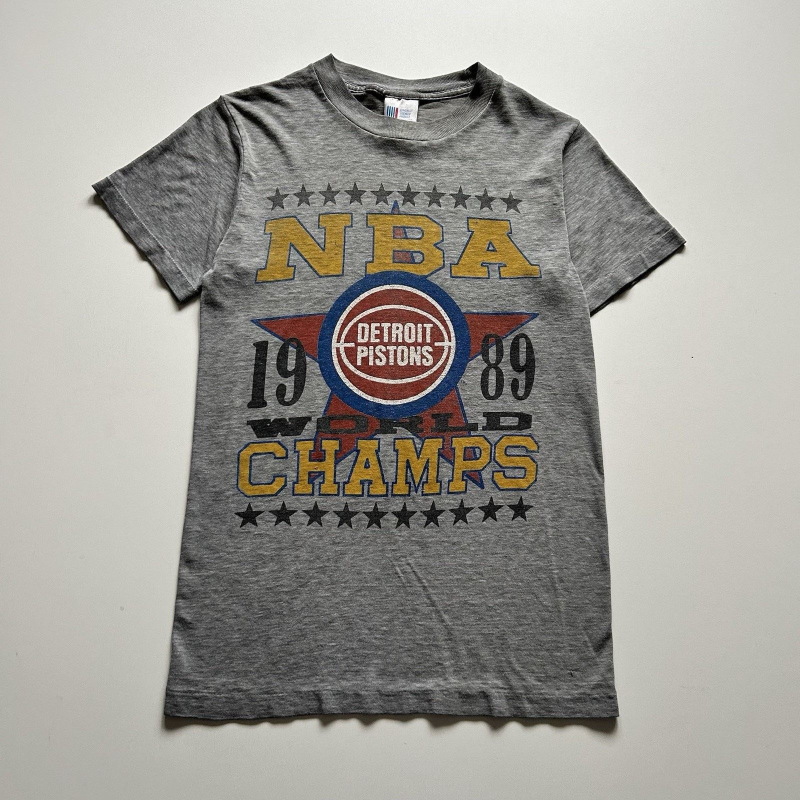 Vintage 80s Detroit Pistons T Shirt Small Nba World Champs Hoodie, Sweatshirt | PodTeesHub.com