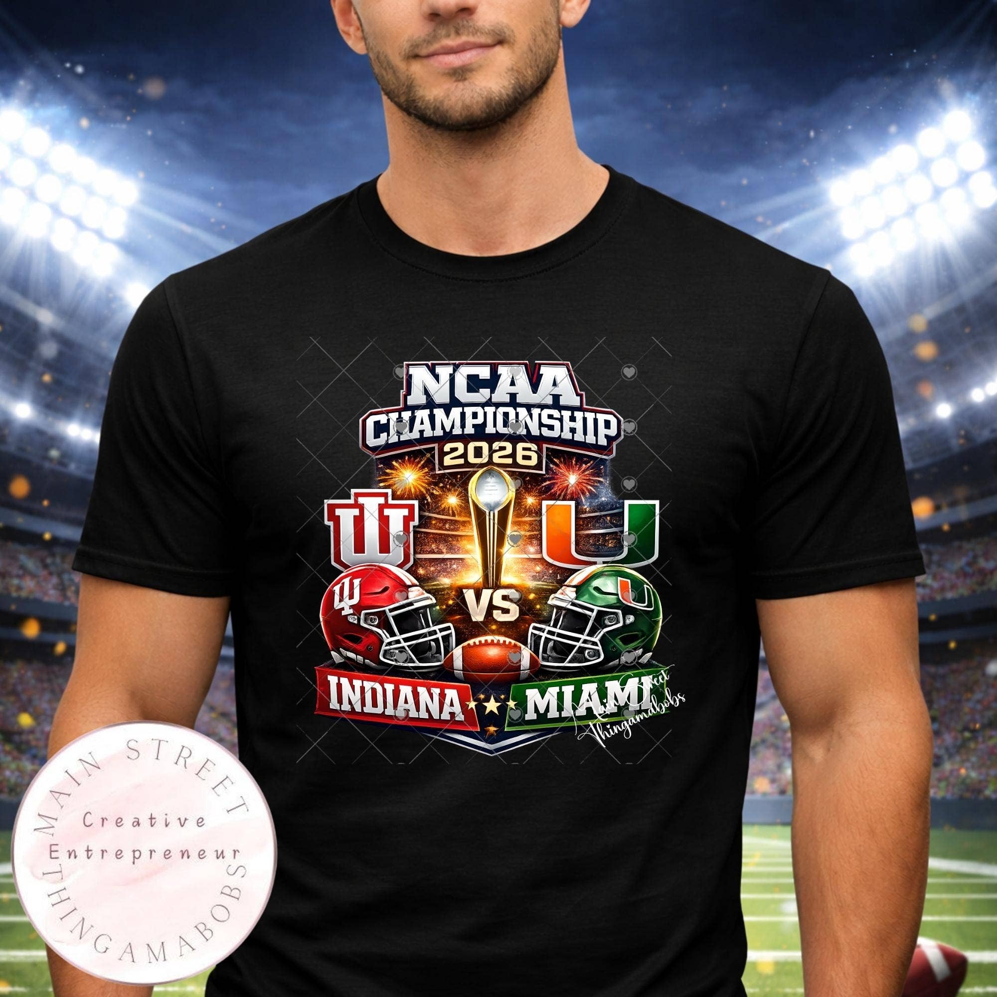 Indiana Vs Miami 2026 College Football Championship Shirt Hoodie, Sweatshirt | PodTeesHub.com