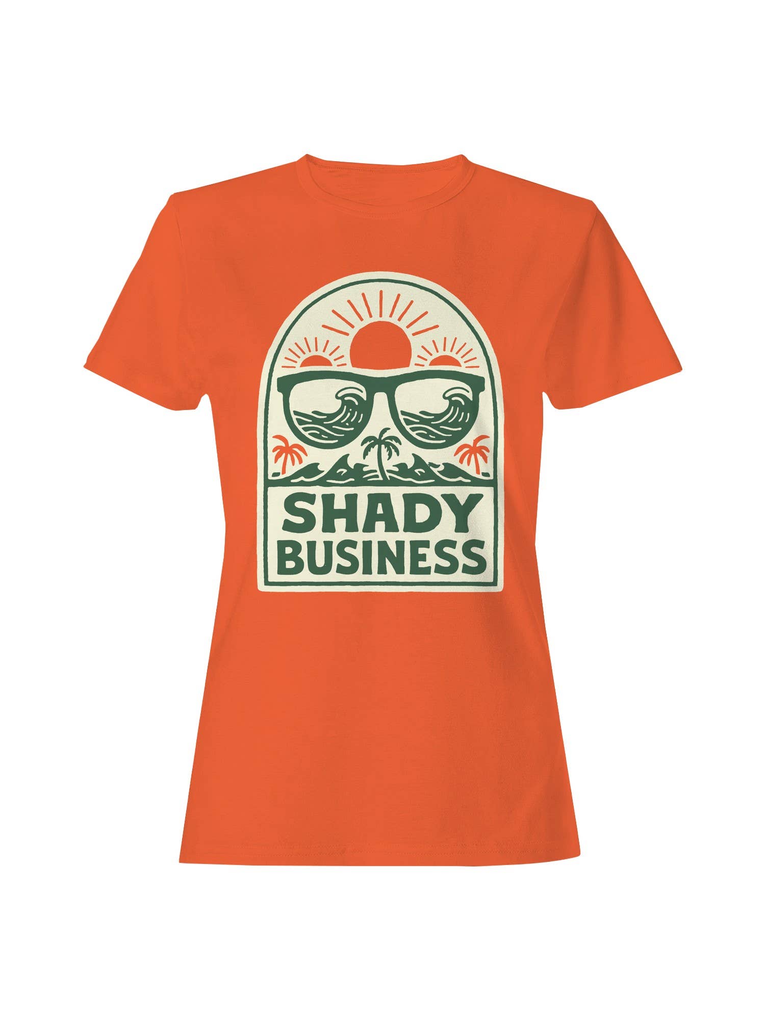 Shady Business Beach Theme Art Women's T-Shirt Hoodie, Sweatshirt | PodTeesHub.com