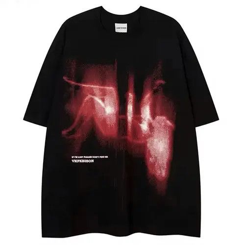 Japanese Brand Streetwear Falling Abstract Graphic Print Hip Hop T Shirt Hoodie, Sweatshirt | PodTeesHub.com