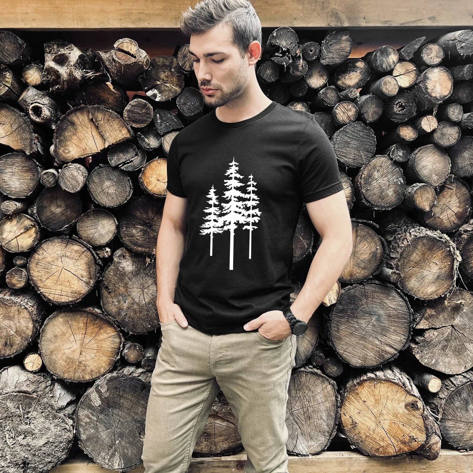Tall Pines Tshirt For Men *Unisex Fit*179 Hoodie, Sweatshirt | PodTeesHub.com
