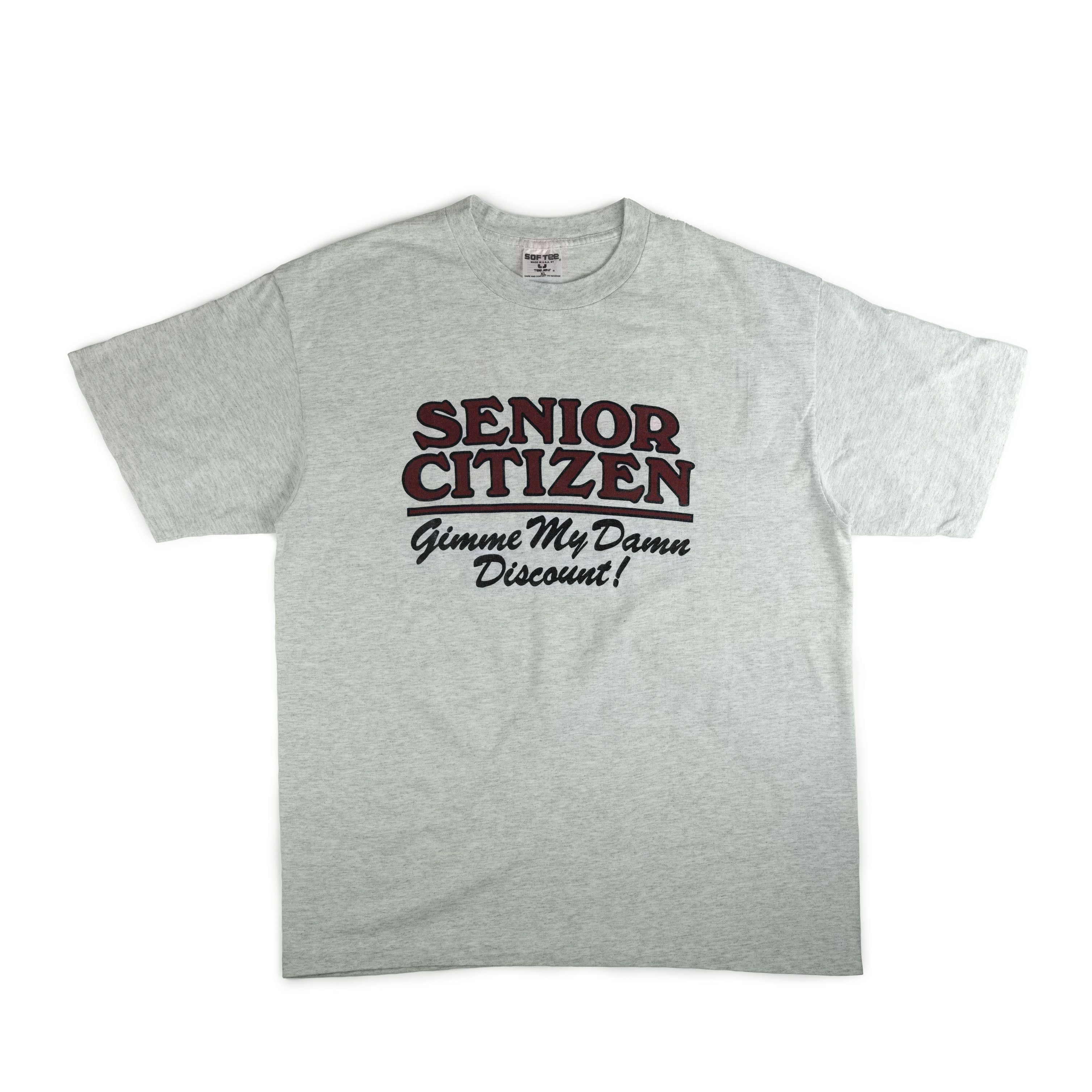 Tee Jays Vintage 1990 S Senior Citizen Discount Tee Shirt Hoodie, Sweatshirt | PodTeesHub.com
