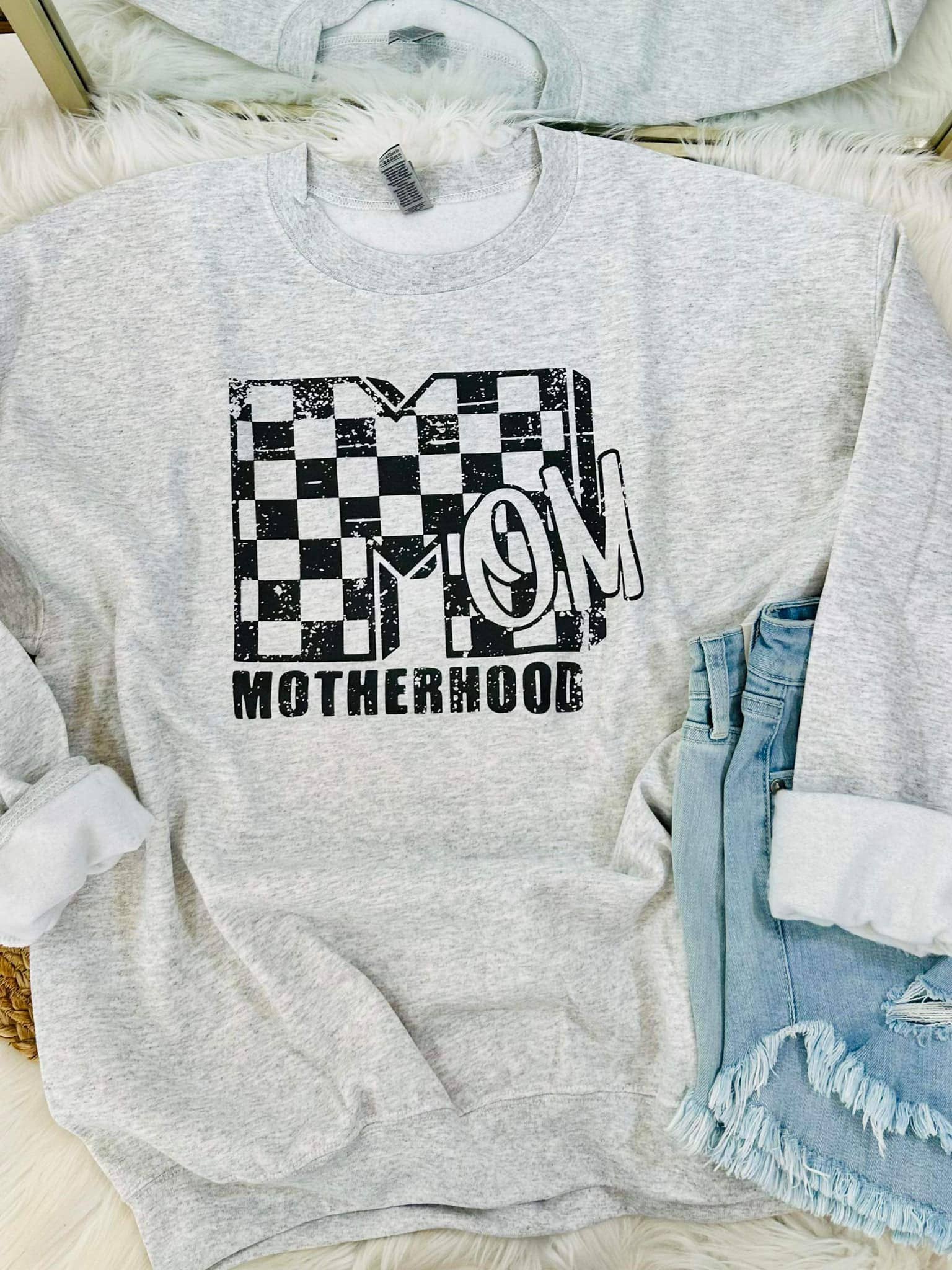Mom Tv Motherhood Dtf Sweatshirt T-Shirts, Hoodie | PodTeesHub.com