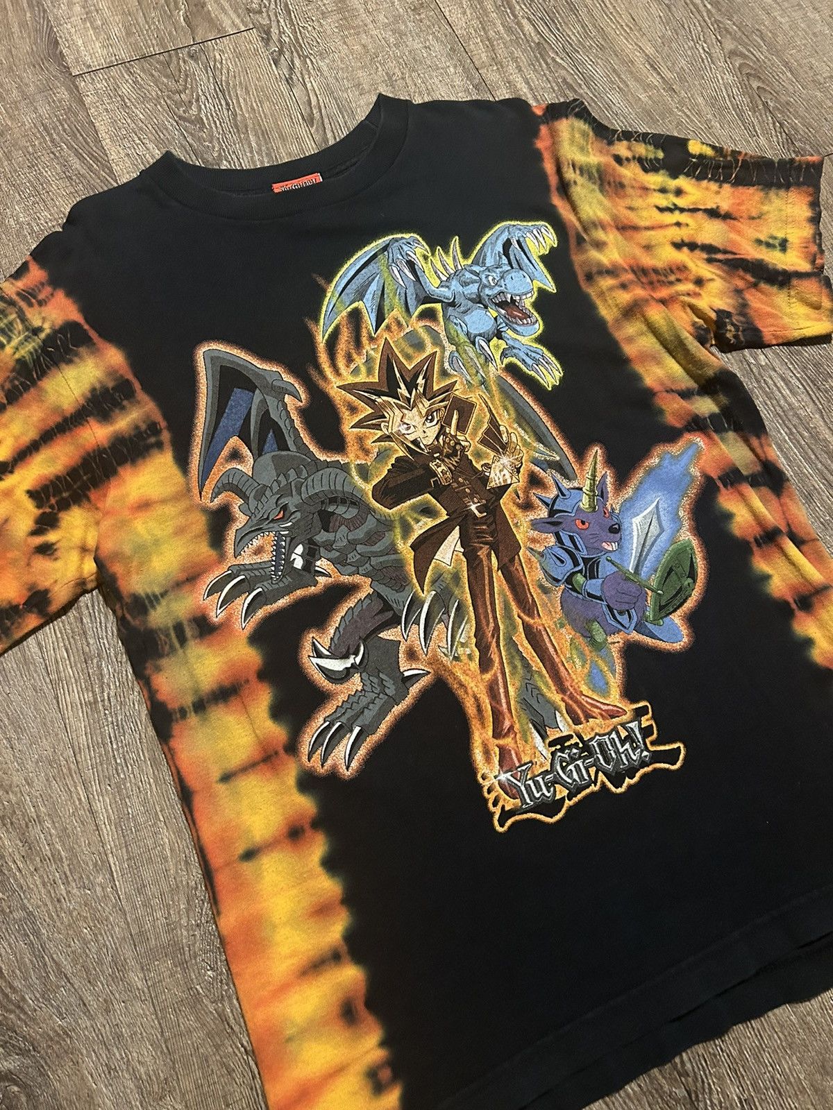 Vintage 90stiedye Yu Gi Oh Card Game Anime Shirt 90s Hoodie, Sweatshirt | PodTeesHub.com