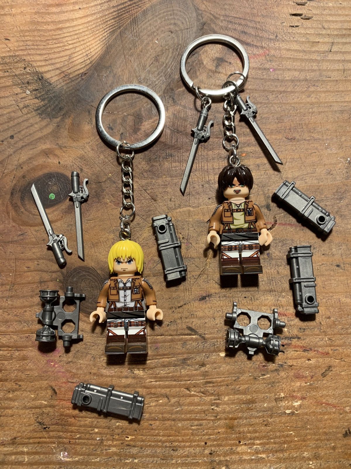 Anime Attack On Titan Eren Armin Custom Anime Minifigure Keychain T-Shirts, Hoodie, Sweatshirt | PodTeesHub.com