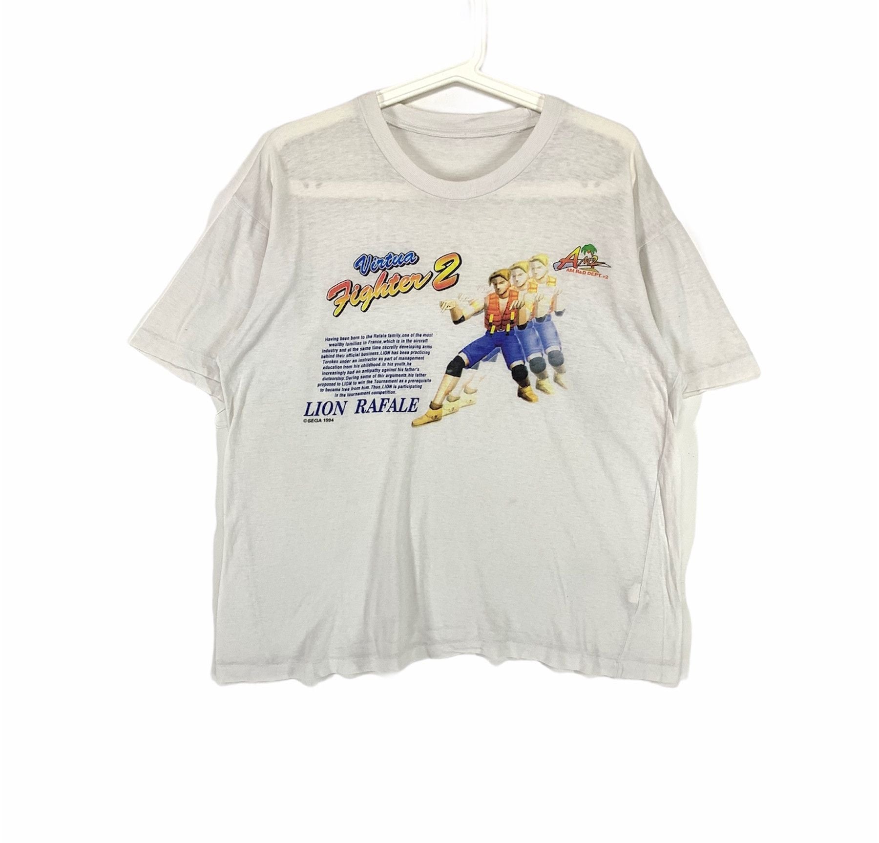 Playstation X Vintage Virtua Fighter 2 Lion Rafale Vintage 90s Video Game Shirt Hoodie, Sweatshirt | PodTeesHub.com