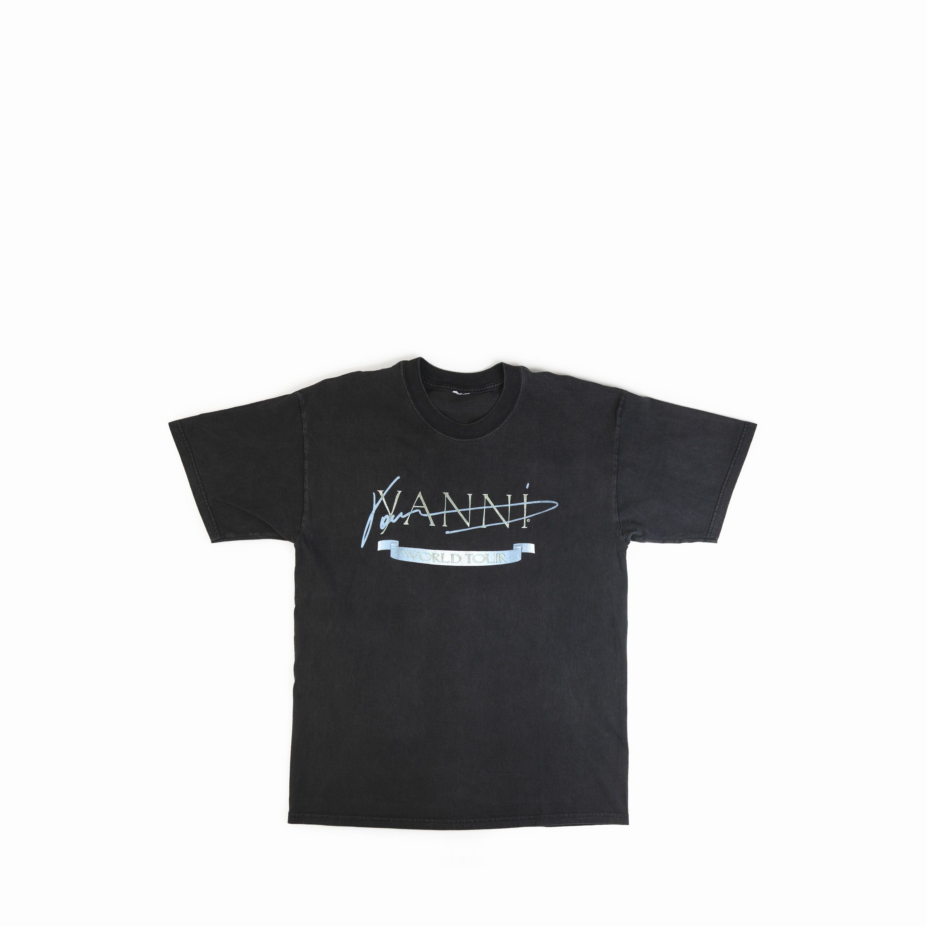 Band Tees Vintage 1990 S Yanni World Tour Tee Shirt Hoodie, Sweatshirt | PodTeesHub.com