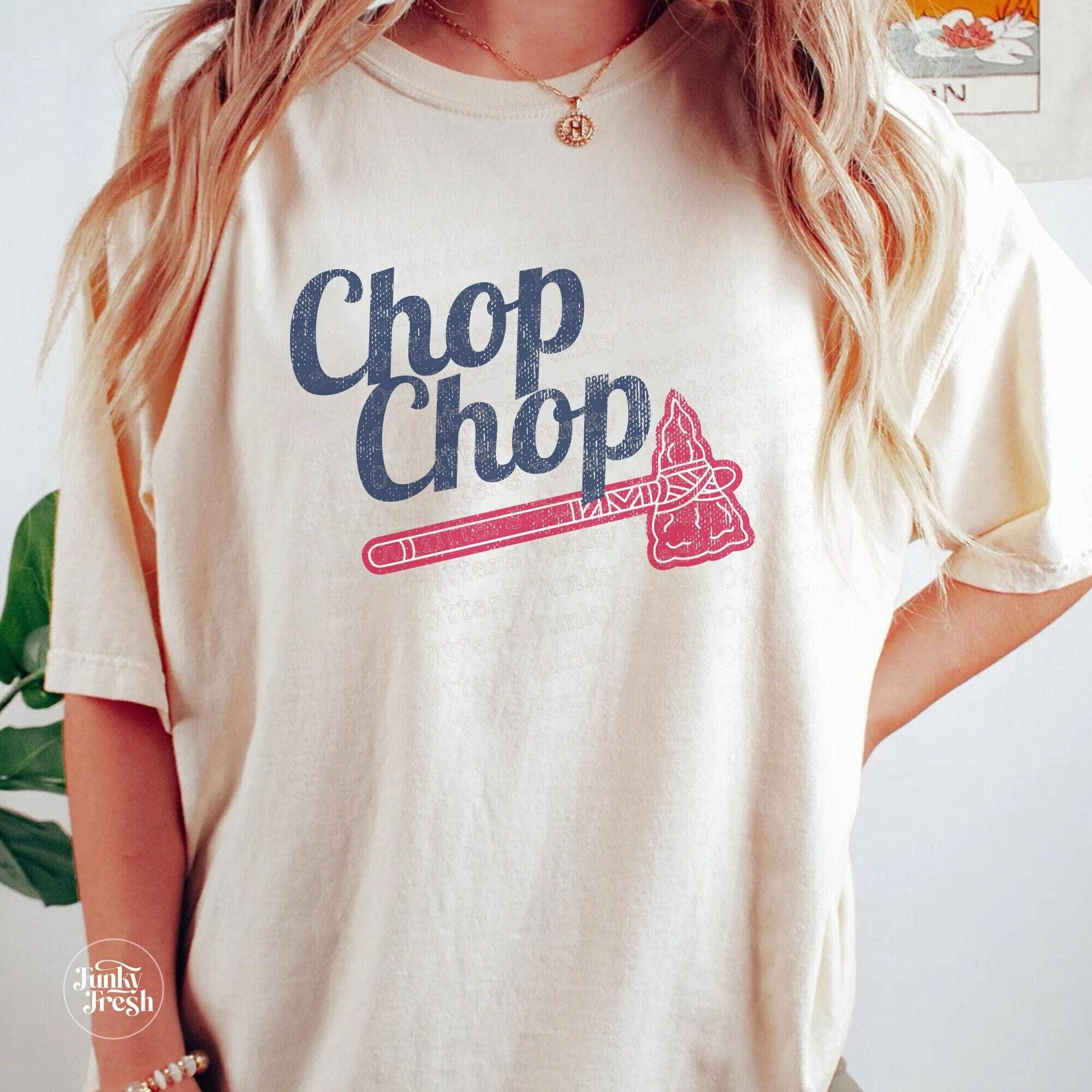 Atlanta Braves Chop Chop Vintage Baseball Tee Hoodie, Sweatshirt | PodTeesHub.com