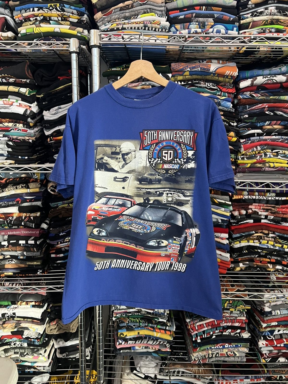 Nascar 1998 50th Anniversary Tour Winston Cup Racing Tee Hoodie, Sweatshirt | PodTeesHub.com