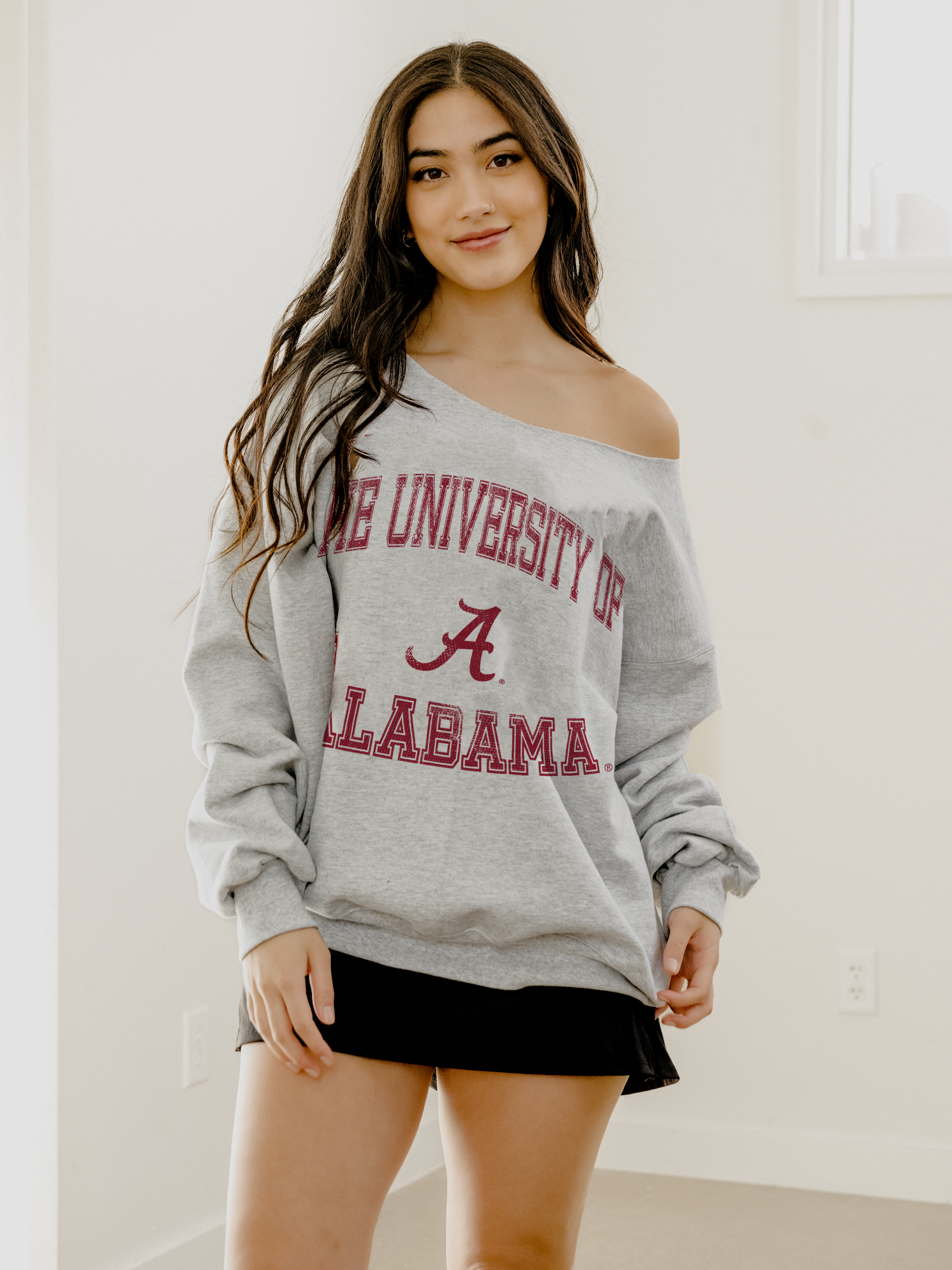 Bama Crimson Tide Vintage Sport Gray Flashdance Sweatshirt T-Shirts, Hoodie | PodTeesHub.com