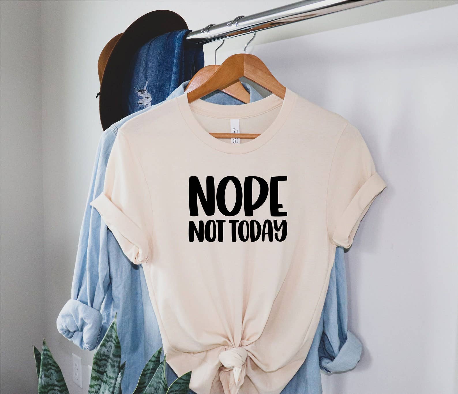 Nope Not Today T-Shirt Hoodie, Sweatshirt | PodTeesHub.com