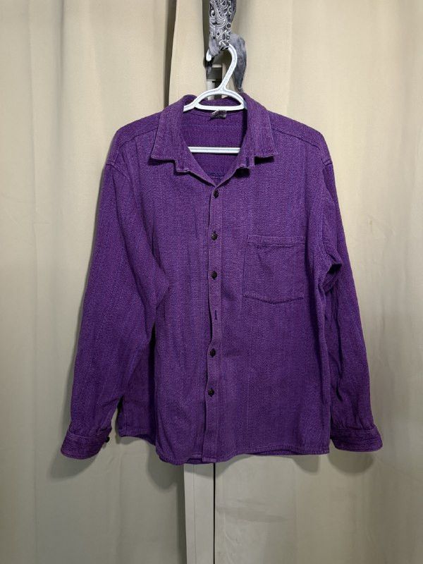 Vintage Purple Y2k Japanese Old Style Vintage Rare Cotton Shirt Hoodie, Sweatshirt | PodTeesHub.com
