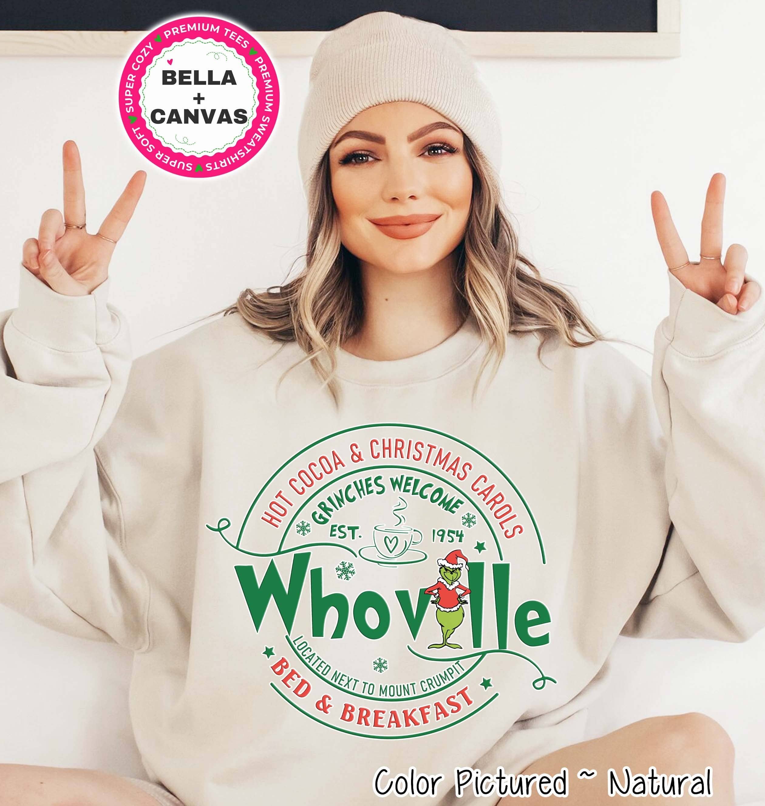 Whoville Christmas Sweatshirt, Grinch Christmas Sweater T-Shirts, Hoodie | PodTeesHub.com