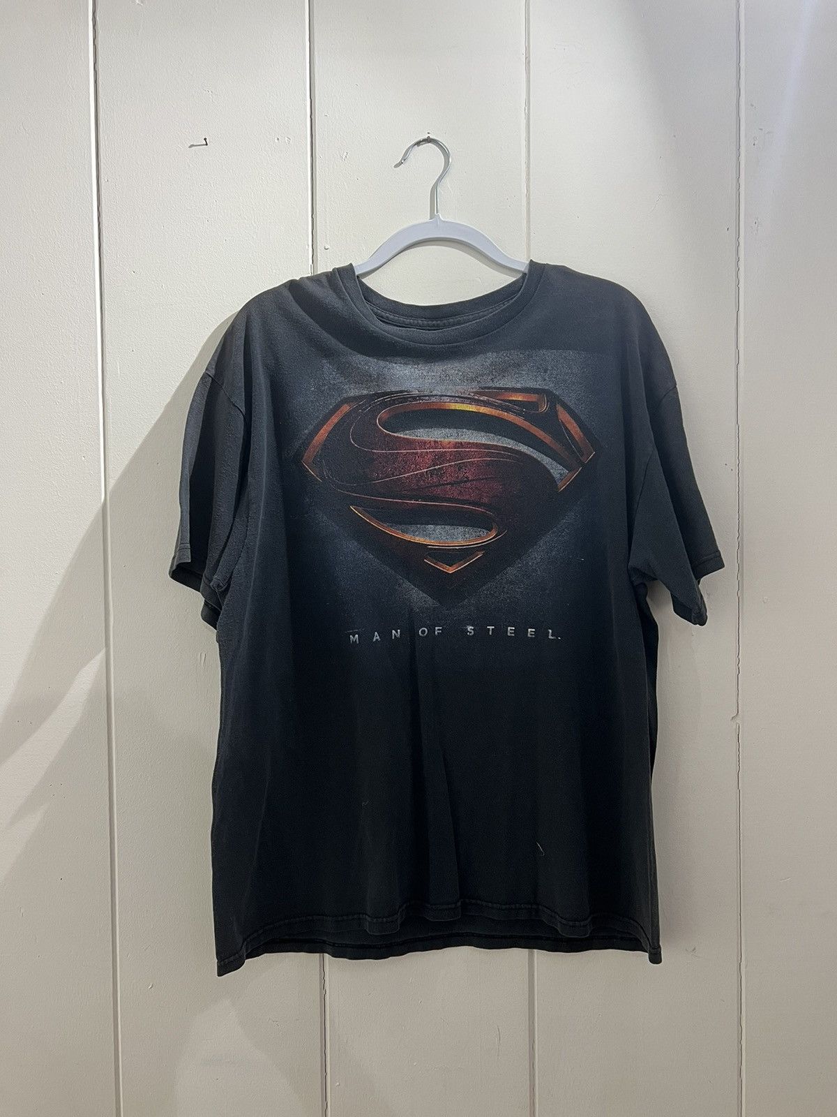 Vintage Faded Superman Man Of Steel Tee Hoodie, Sweatshirt | PodTeesHub.com