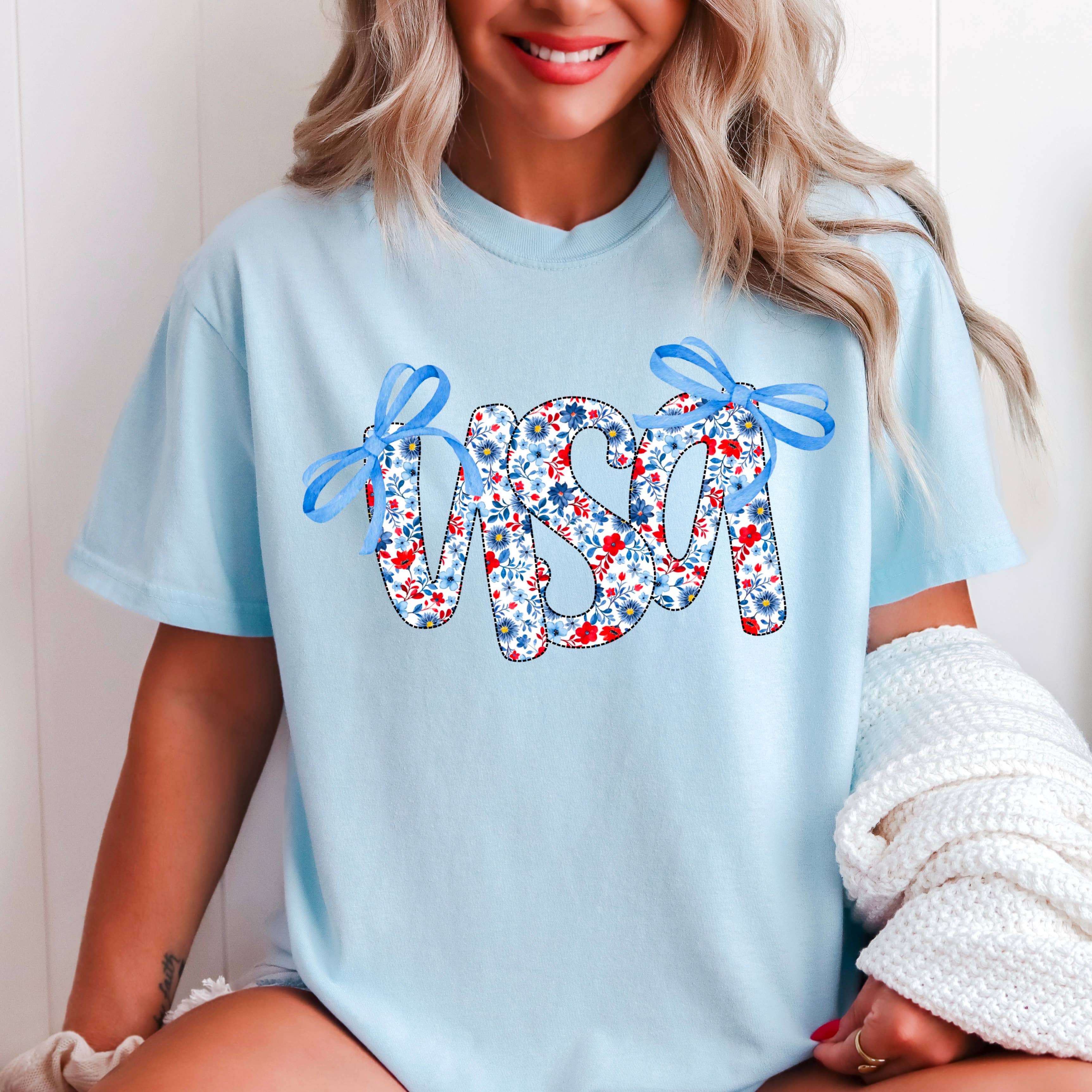 USA  Women’S July 4th Graphic Shirt | Comfort Color Hoodie, Sweatshirt | PodTeesHub.com