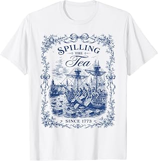 Spilling The Tea Since 1773 Vintage Us History Teacher T-Shirt