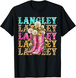 Vintage Langley Name Style Classic Gifts for Men Women Kids T-Shirt