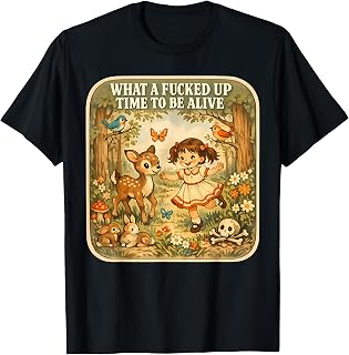 What A Fucked Up Time to Be Alive Dark Humor Sarcasm Vintage T-Shirt