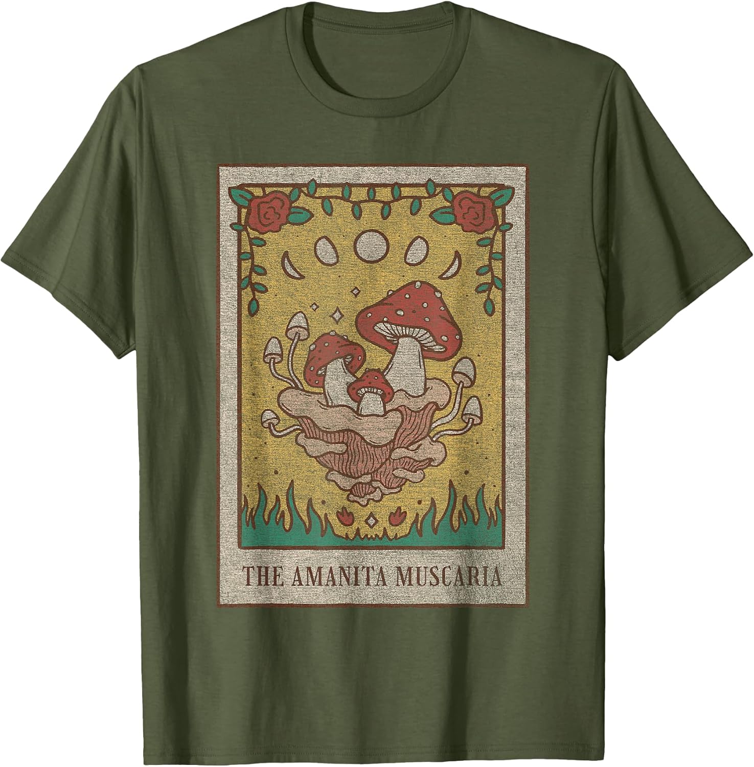 Fairy Grunge Fairycore Aesthetic Mushroom Tarot Alt Clothes T-Shirt Small