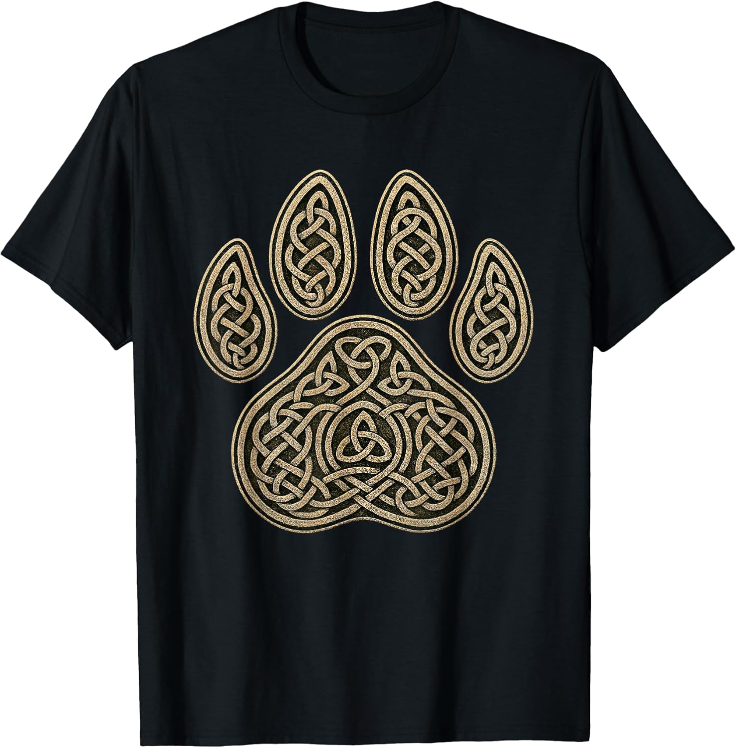 Celtic Knot Paw Print Dog Cat Lover Spiritual T-Shirt