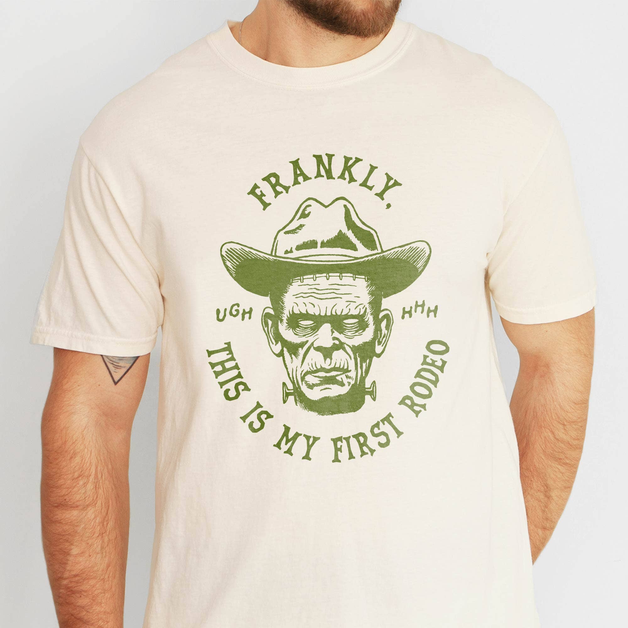 First Rodeo Halloween Monster Western Tee: Comfort Colors Hoodie, Sweatshirt | PodTeesHub.com
