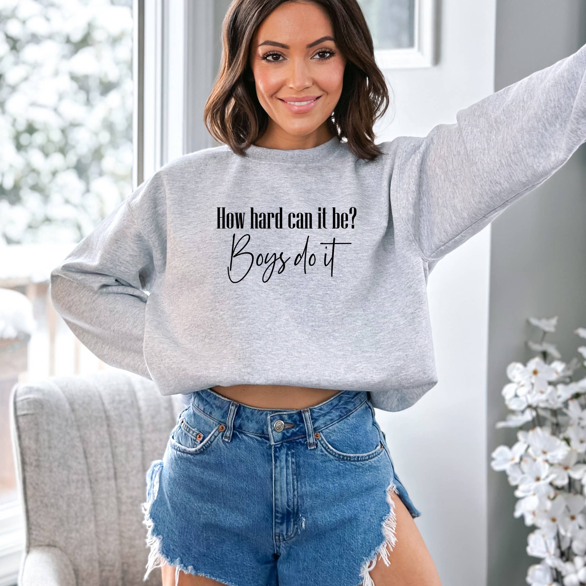 How Hard Can It Be? Boys Do It -  Meme Tiktok Sweatshirt T-Shirts, Hoodie | PodTeesHub.com