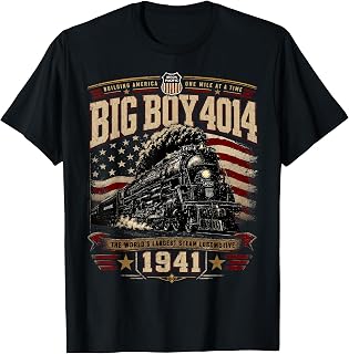 Big Boy 4014 Vintage Steam Locomotive Railroad Train Engine T-Shirt