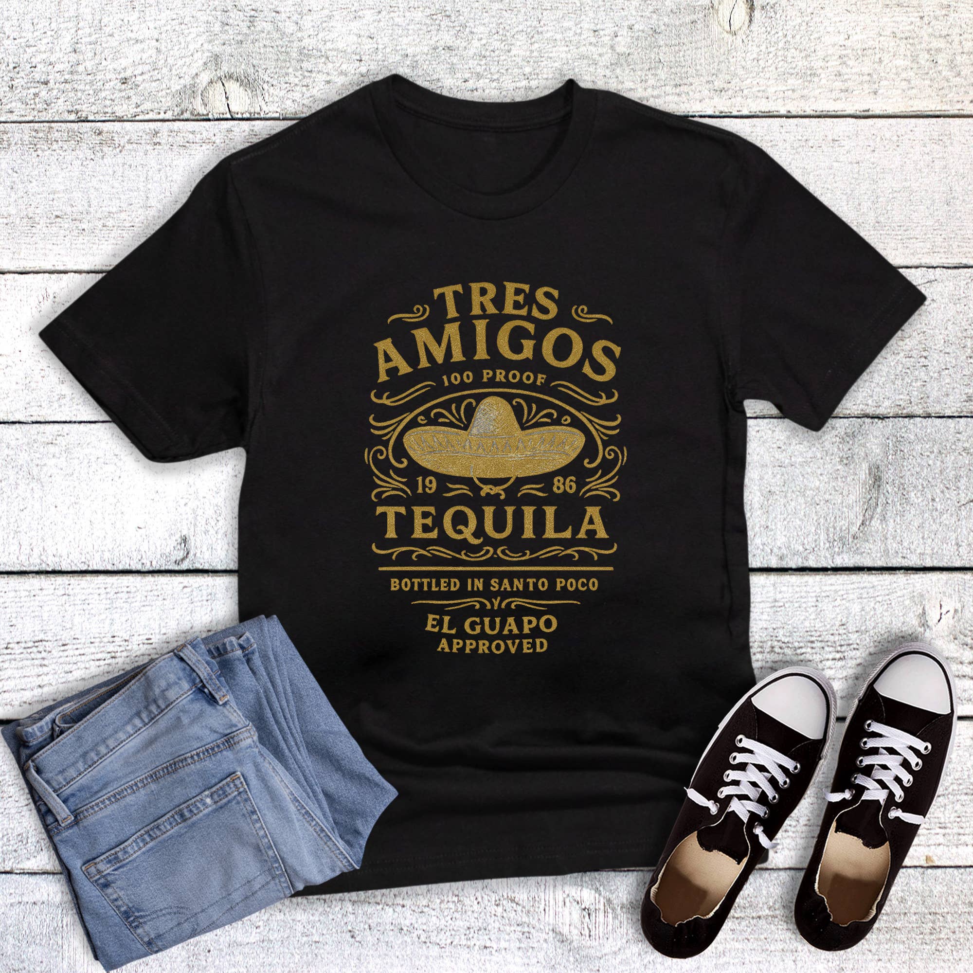 Funny Tres Amigos Graphic Tee Hoodie, Sweatshirt | PodTeesHub.com