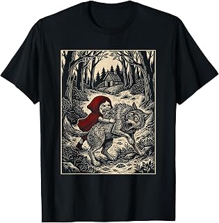 Little Red Riding Hood Humor of Inverted Stories T-Shirt