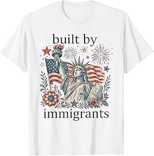 Liberal 4th of July Built by Immigrants Equal Rights Women T-Shirt
