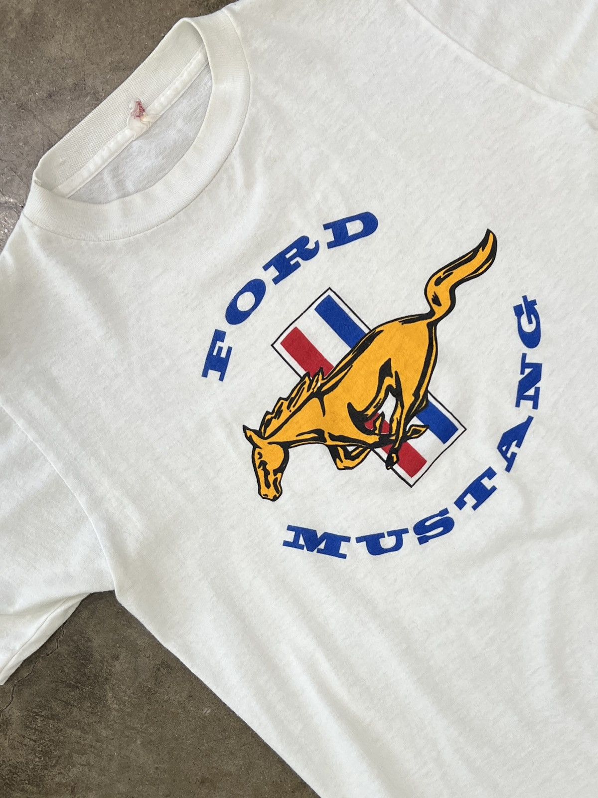 Nascar Vintage 80s Ford Mustang Miusa Medium T-Shirts, Hoodie, Sweatshirt