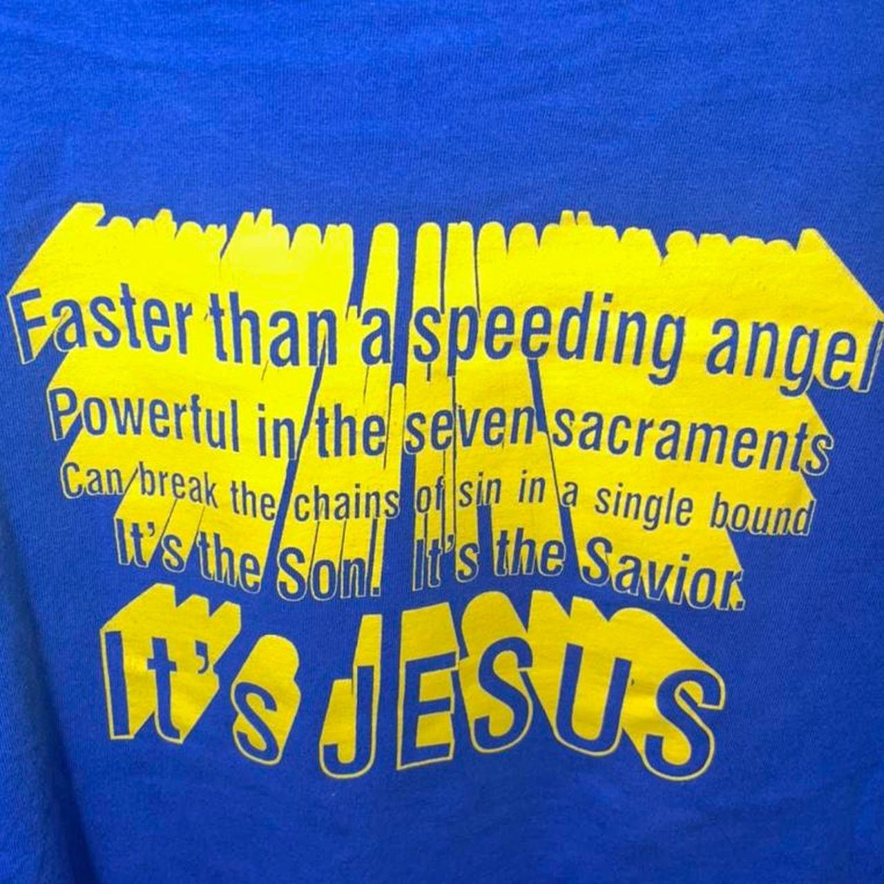 Vintage Jesus Superman Tee Christ Christian Church Hoodie, Sweatshirt | PodTeesHub.com
