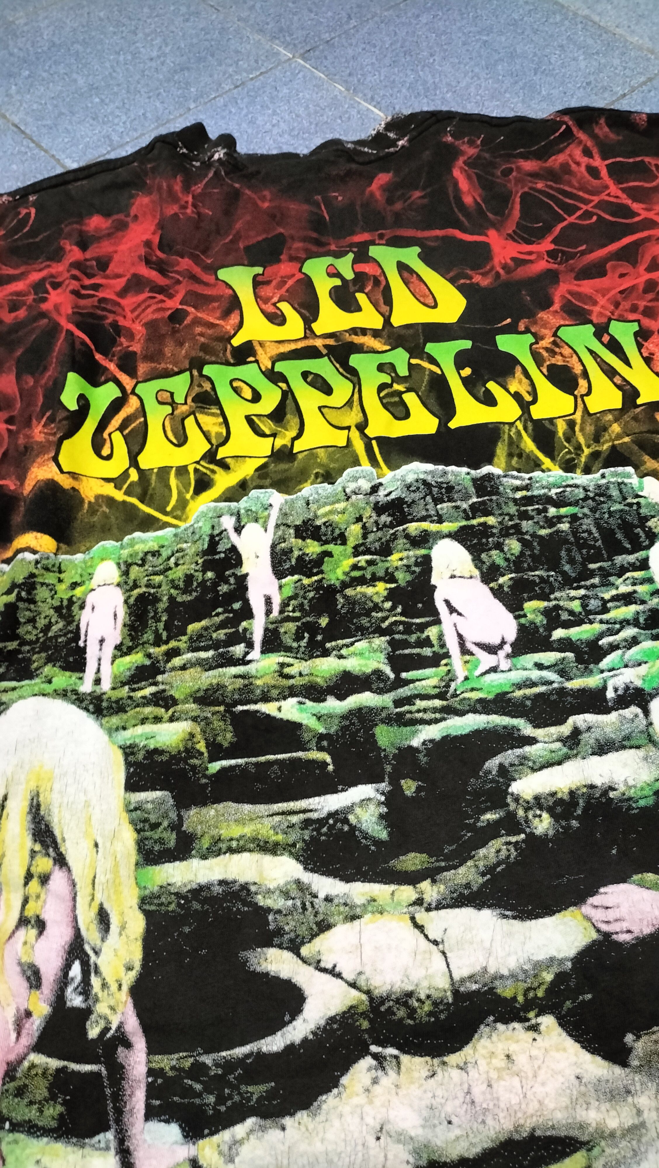 Vintage 90s Led Zeppelin Winterland Authentic Overprint T-Shirts, Hoodie, Sweatshirt | PodTeesHub.com