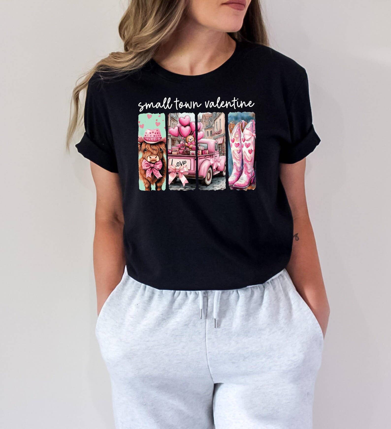 Small Town Valentine T-Shirt Hoodie, Sweatshirt | PodTeesHub.com