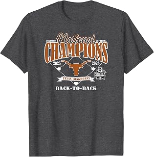 Texas Longhorns National Champs 2026 Softball WCWS Repeat Tees T Shirts for Women