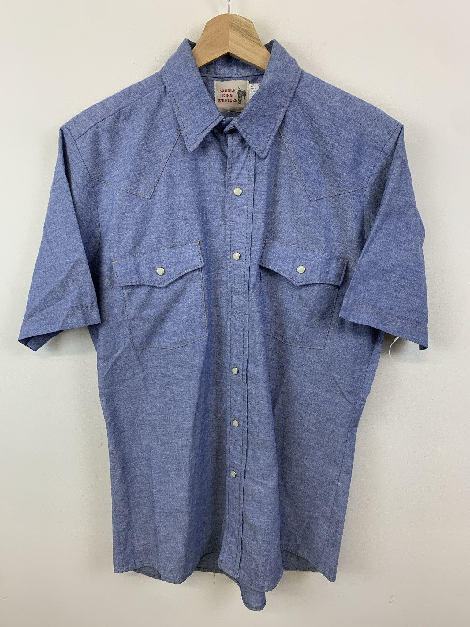 Vintage 1990s Saddle King Western Pearl Snap Shirt Size L Hoodie, Sweatshirt | PodTeesHub.com