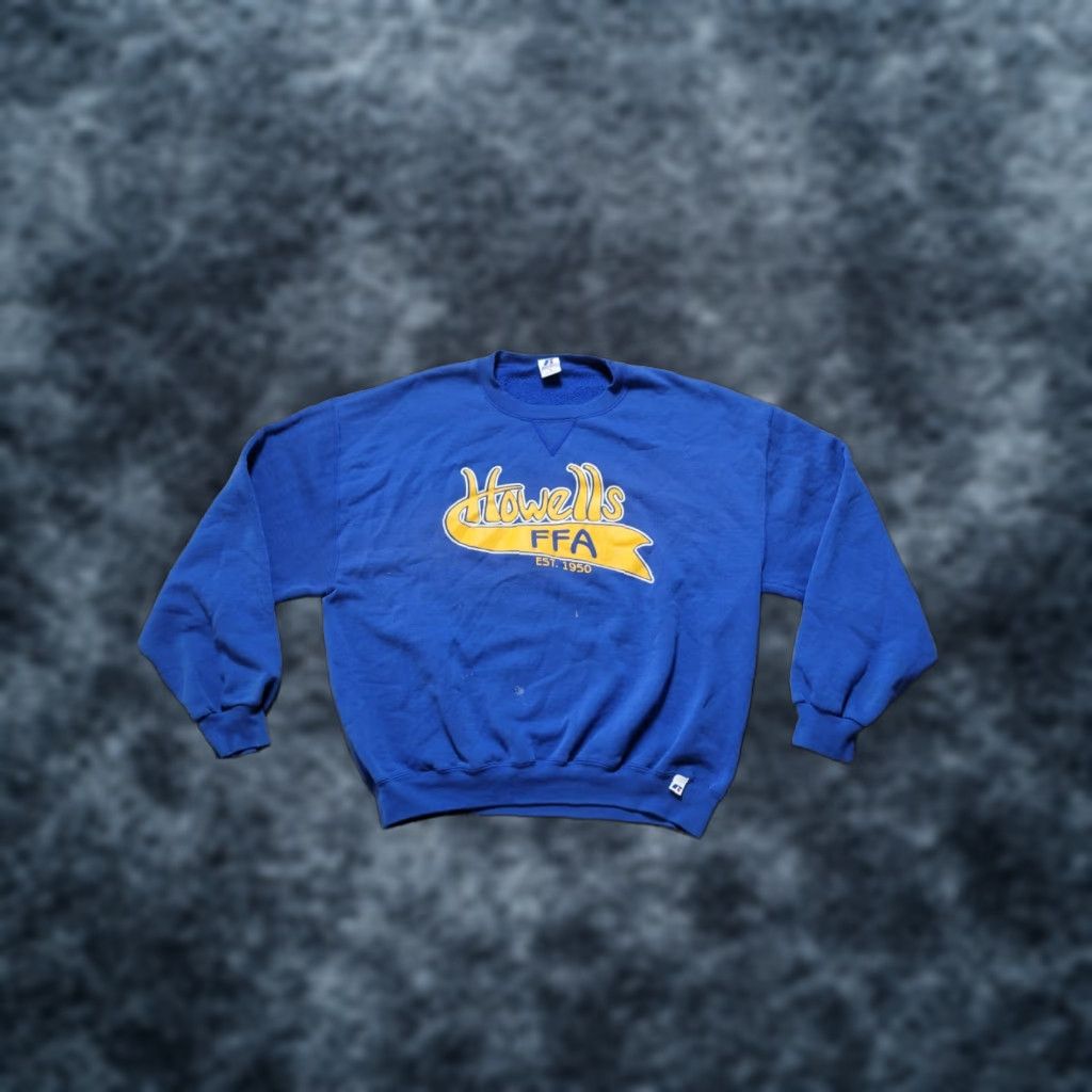 Athletic Vintage Russell Athletic Sweatshirt Mens Xl Blue Graphic Crewneck 90s Usa Classic H T-Shirts, Hoodie