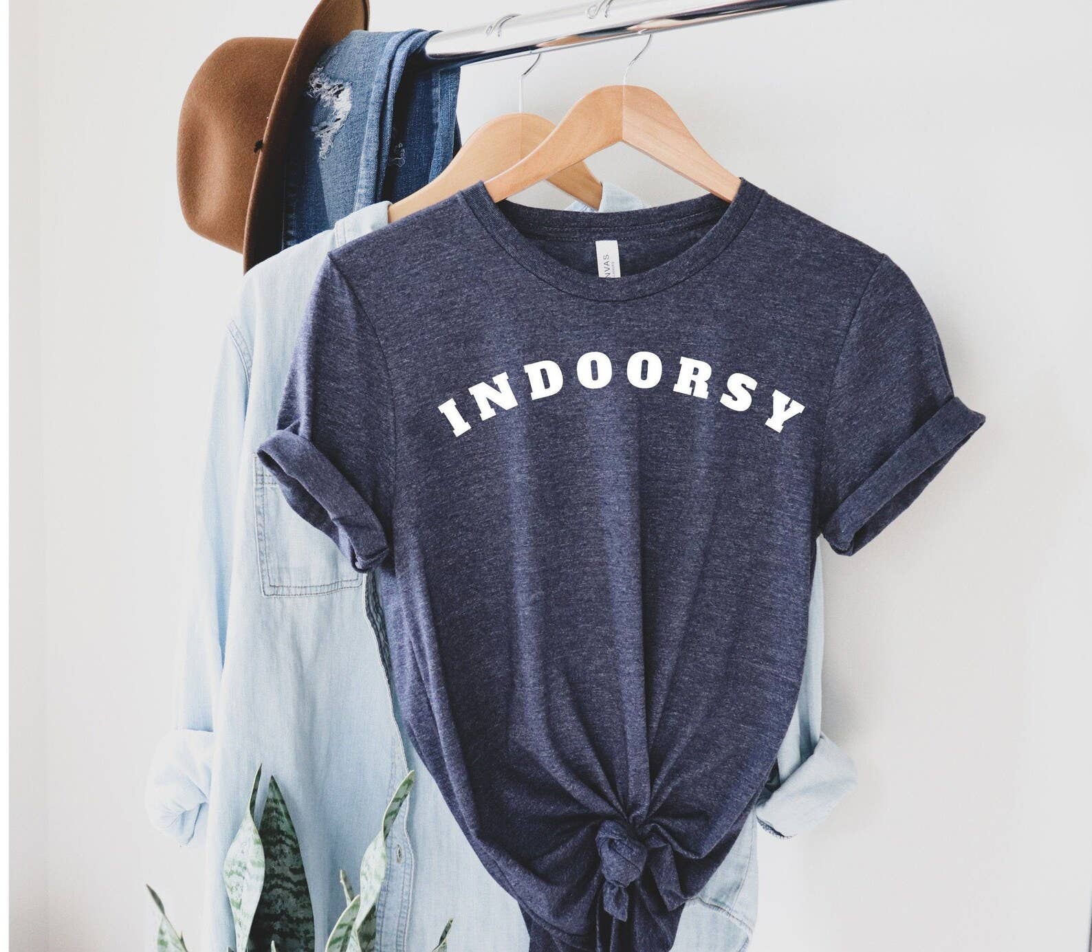Indoorsy T-Shirt - Women's Gift Hoodie, Sweatshirt | PodTeesHub.com