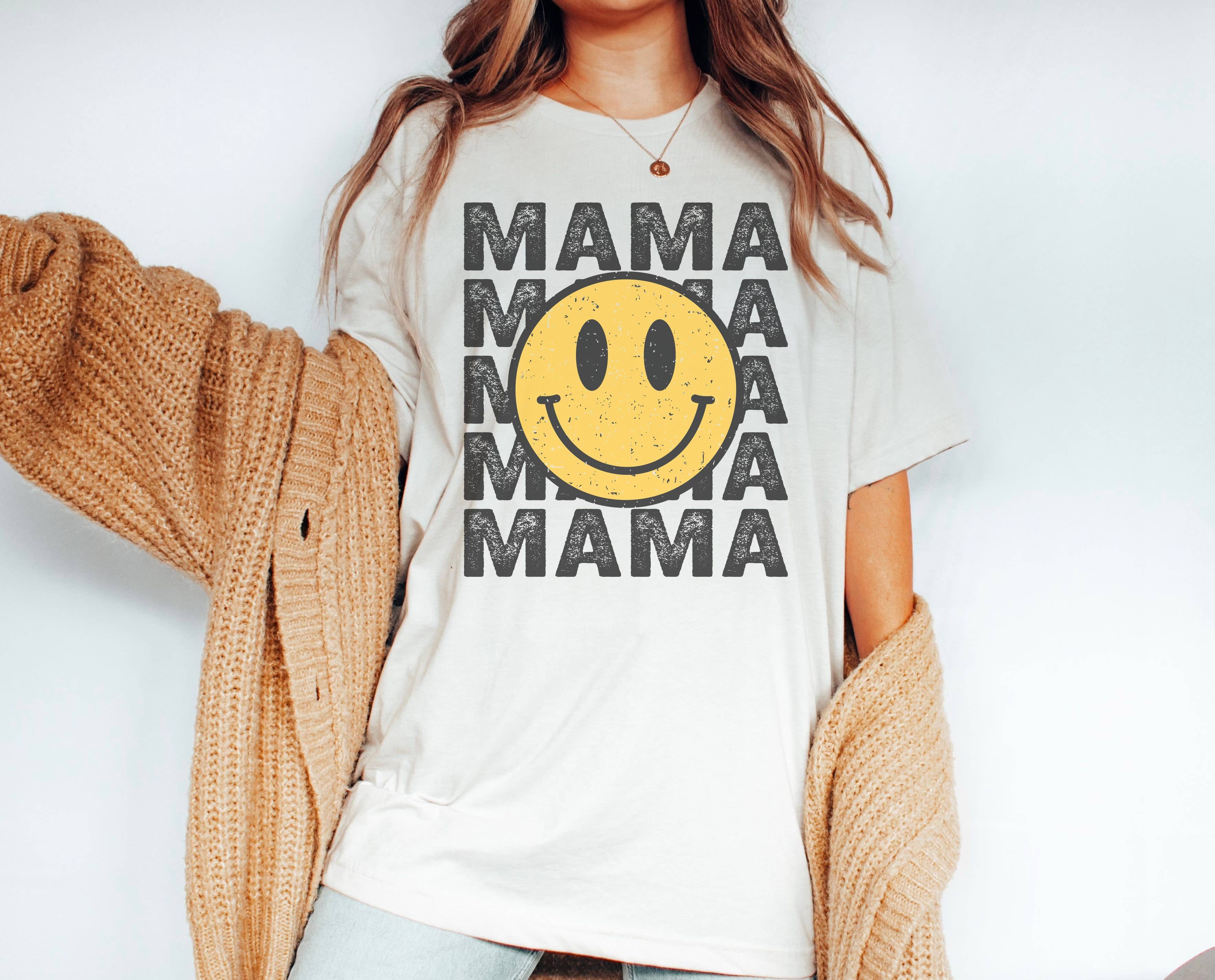 Retro Mama Stacked | Mom Life | Mom Tee | Graphic Tee Hoodie, Sweatshirt | PodTeesHub.com