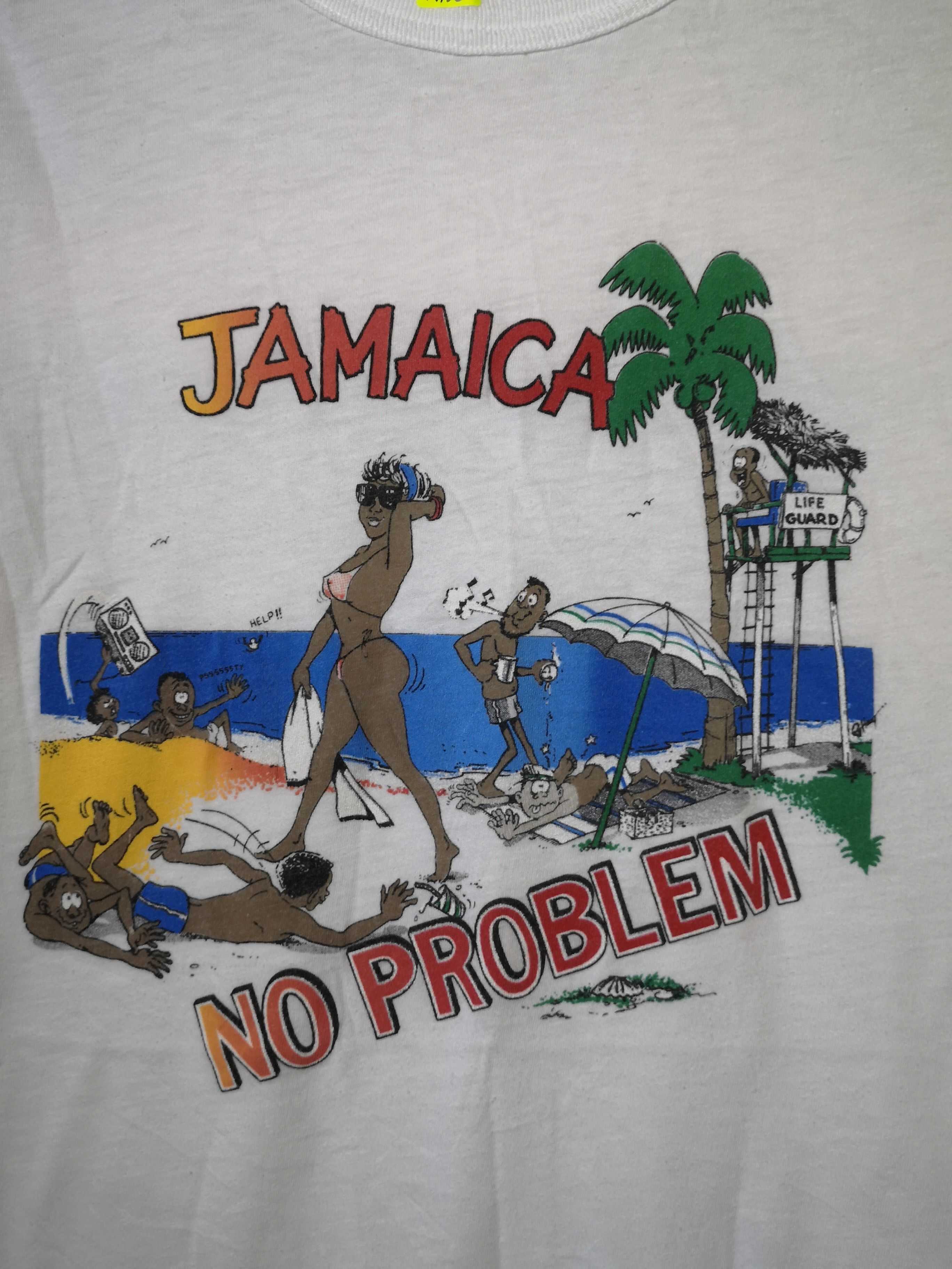 Other Vintage Jamaica No Problem Fun Beach Cartoon Tees Hoodie, Sweatshirt | PodTeesHub.com
